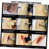 Mikinona Special Effects Makeup Skin Wax 4pcs for Wound and Scar Creation Easy to Mold for Halloween and Stage Use Spatulas view 3