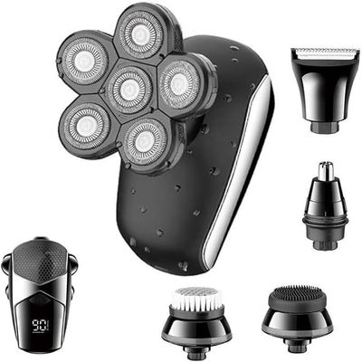 Electric Razor for Men's, Shaver for Men 7D Independently 7 Cutter Floating Head Waterproof Electric Razor Multifunction USB Charge Trimmer for Men