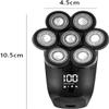 Electric Razor for Men's, Shaver for Men 7D Independently 7 Cutter Floating Head Waterproof Electric Razor Multifunction USB Charge Trimmer for Men view 4