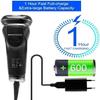 Electric Shavers for Men, Powerful Cordless LCD Electric Shaver with Charger Base Wet Dry Beard Electric Razor Rechargeable Facial Shaving Machine for Men view 3