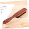 IWOWHERO 1pc Pig Bristle Beard Brush for Men Styling Tool Portable Beard Brush Wooden Handle Gentle Skin view 2