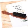 IWOWHERO 1pc Pig Bristle Beard Brush for Men Styling Tool Portable Beard Brush Wooden Handle Gentle Skin view 4