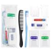 Pack of 50 Basic Toiletry Kits, Hygiene Kit Bulk, Individually Packed, Homeless Care Package Supplies Travel Size Toiletry Kit for Men Women Charity Reusable Toiletry Bag view 1