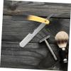 PLAFOPE Razor Blades Holder for Men Manual Shaving Holder for Barber Shop and Personal Use Ergonomic Design for Comfortable Grip for Beard and Eyebrow Grooming view 2
