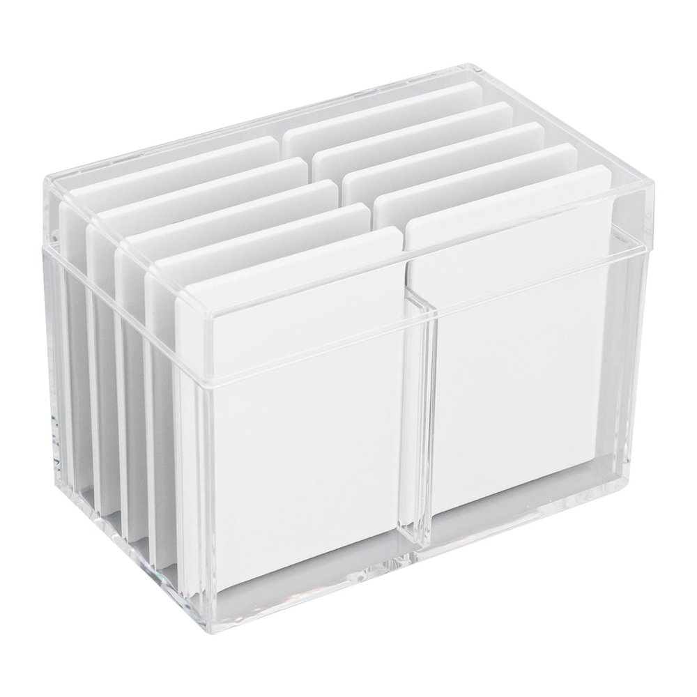 10 Layers Acrylic Eyelash Storage Box with Magnetic Bottom Extension Grafting Tool Holder, False Eyelashes Pallet Holder, for Beauty Lash Shops (Transparent)