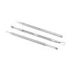 BIUDECO 3pcs Stainless Steel Cuticle Remover Set for Dead Skin Double-Sided Nail Tool for Professional Manicure and Pedicure Nail for Home Use view 1