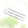 BIUDECO 3pcs Stainless Steel Cuticle Remover Set for Dead Skin Double-Sided Nail Tool for Professional Manicure and Pedicure Nail for Home Use view 3