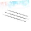 BIUDECO 3pcs Stainless Steel Cuticle Remover Set for Dead Skin Double-Sided Nail Tool for Professional Manicure and Pedicure Nail for Home Use view 4