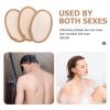 Baluue 3pcs Loofah Sponge Pads Exfoliating Body Shower Sponge Tub Scrubbers Loofah Pads Lanyard Makeup Remove Random Style view 3