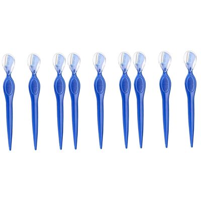 Mikinona 9pcs Stainless Steel Benefit Brow Razor Ingrown Hair Trimmer for Men Women Girls Ladies Eyebrow Trimmers Eyebrow Beauty Makeup Tools Portable