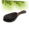 Baluue Travel Hair Brush for Curly Hair Wooden Handle Boar Bristle Beard Styling Brush for Men view 3