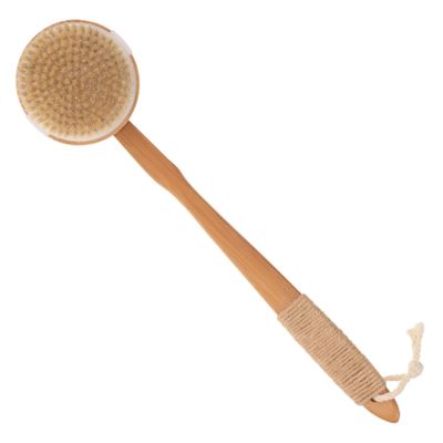 Baluue Long Handle Bath Back Scrubber for Shower Gentle Exfoliating Body Brush Removable Design for Easy Storage for Seniors and Disabled Use Durable Material