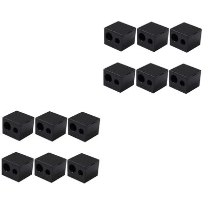 TOVINANNA 12pcs Eyebrow Pencil Sharpener Dual Hole Cosmetic Tool for Eyeliner Lip Liner and Brow Pencils Compact and Portable Makeup Accessory for Women