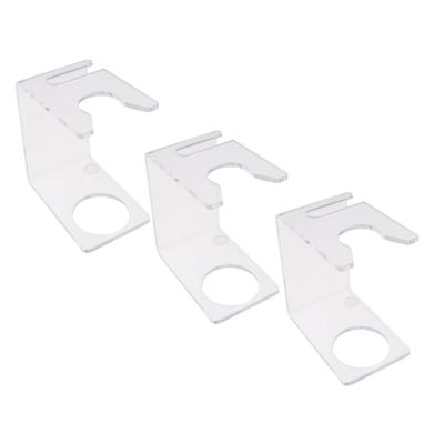 Baluue 3pcs Men's Grooming Brush Holder Razor Stand Beard Shaving Holder for Home Barbershop Salon