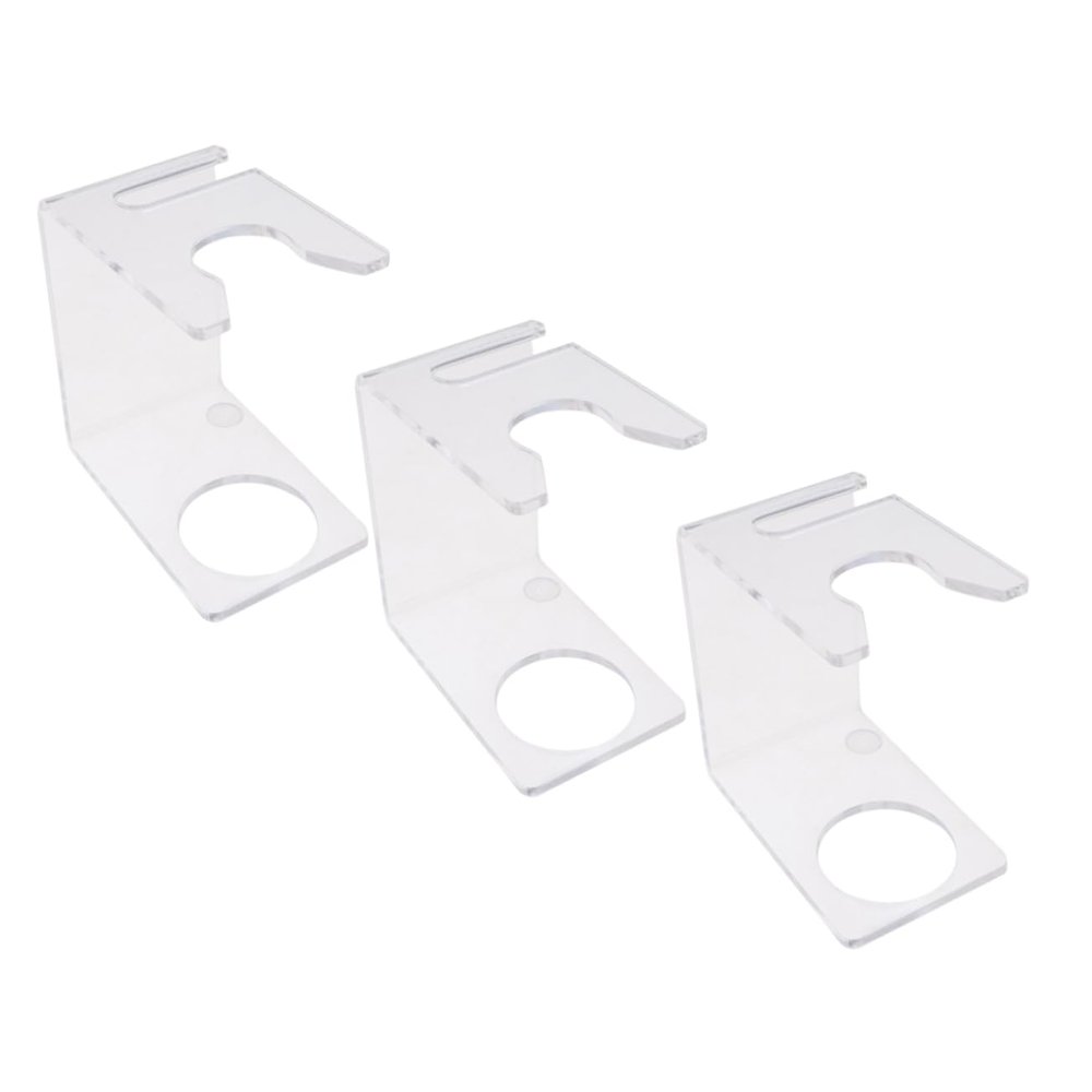 Baluue 3pcs Men's Grooming Brush Holder Razor Stand Beard Shaving Holder for Home Barbershop Salon