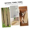 OHPHCALL Exfoliating Back Scrubber Natural Loofah Bath Brush for Shower Long Handle Rubbing Cloth for Body Cleanser Thickened Design for Convenient Bathing Bath Accessory view 3