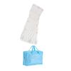 Baluue 1pc Bath Pillow for Neck and Back Support Comfortable Cloth Design Strong Cups for Relaxing Spa Bathtubs White view 1
