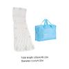 Baluue 1pc Bath Pillow for Neck and Back Support Comfortable Cloth Design Strong Cups for Relaxing Spa Bathtubs White view 2