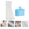 Baluue 1pc Bath Pillow for Neck and Back Support Comfortable Cloth Design Strong Cups for Relaxing Spa Bathtubs White view 3