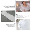 Baluue 1pc Bath Pillow for Neck and Back Support Comfortable Cloth Design Strong Cups for Relaxing Spa Bathtubs White view 4