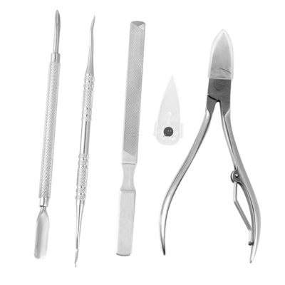 FOMIYES 5pcs Nail Clipper Set Nail Trimmers for Manicure Pedicure Ergonomic Design for Easy Use Simple Packaging
