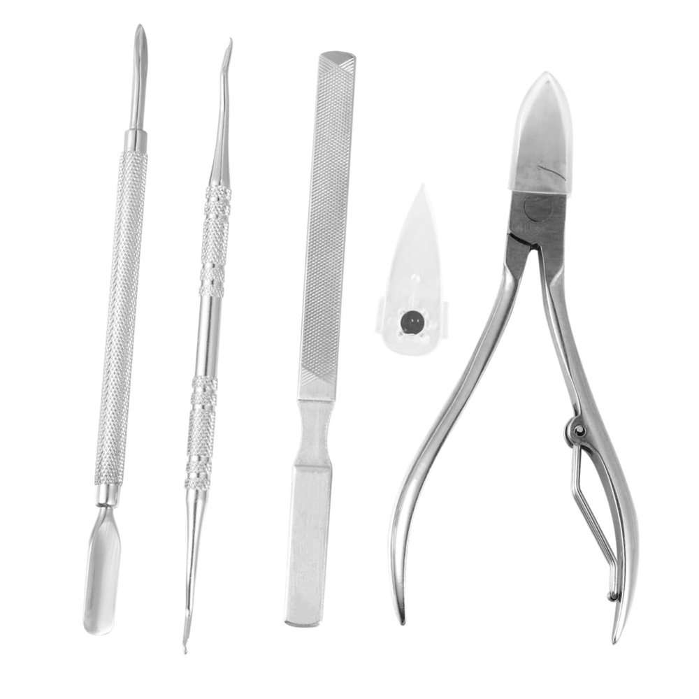 FOMIYES 5pcs Nail Clipper Set Nail Trimmers for Manicure Pedicure Ergonomic Design for Easy Use Simple Packaging