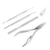 FOMIYES 5pcs Nail Clipper Set Nail Trimmers for Manicure Pedicure Ergonomic Design for Easy Use Simple Packaging view 2