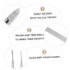 FOMIYES 5pcs Nail Clipper Set Nail Trimmers for Manicure Pedicure Ergonomic Design for Easy Use Simple Packaging view 4