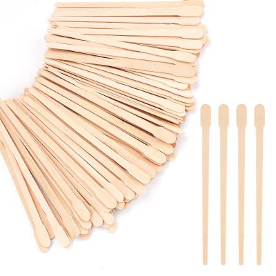 MMonDod Wooden Eyebrow Waxing Sticks with Handle, Small Wood Wax Sticks, Wax Sticks for Hair Removal, Wax Spatulas Craft Applicator Sticks for Eyebrow, Lip, Nose Waxing (600 Pcs)