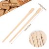 MMonDod Wooden Eyebrow Waxing Sticks with Handle, Small Wood Wax Sticks, Wax Sticks for Hair Removal, Wax Spatulas Craft Applicator Sticks for Eyebrow, Lip, Nose Waxing (600 Pcs) view 2