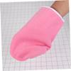 PLAFOPE 2pairs Paraffin Wax Mitts and Booties Soft Cotton Heat Retention Gloves for Manicure and Pedicure Wax Treatment Pink for Moisturizing Spa Care view 4