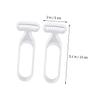 Baluue 2pcs Body Hair Trimmers for Women Safe Manual Hair Remover for Armpits and Legs Precision for Smooth Shave Travel-Friendly Design Light Gray view 2