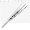 IWOWHERO 2pcs Anti-static Eyebrow Tweezers Curved Straight Tip Nail Tools for Professional Manicure and Eyebrow Grooming Washable and Lightweight for Home Use view 3