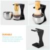 Baluue Beard Brush and Holder Shaving Brush Stand Comfortable Shaving Kit for Men view 4