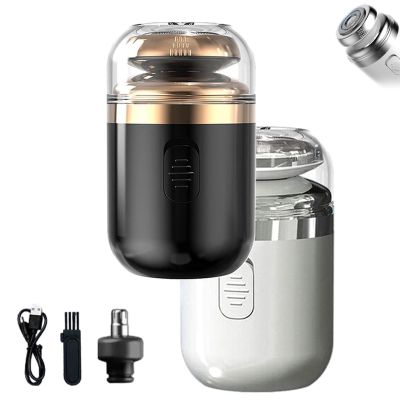 Capsule Razor, Capsule Razor Mini Portable Electric Shaver, 2 in 1 Mini Portable Electric Shaver, with Nose Hair Trimmer, Waterproof (Mix)