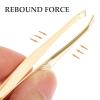 Baluue 2pcs Eyebrow Tweezer for Women Brow Shaper Eyebrow Tweezers Kit Threadless Hair Removal for Friends Families view 3