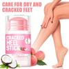 Grospe Foot Cream, Foot Moisturizer with Peach Scent for Dry Cracked Feet Knees Elbows Hands - Heel Balm Stick with Natural Plants Oil Heel Cream Smoothing and Soft Skin 1.41oz view 3