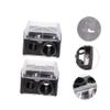 TOVINANNA 4pcs Dual Hole Eyebrow Pencil Sharpener Portable Cosmetic Tool for Makeup Pencils and Crayons Random Cover view 4