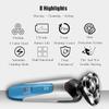 Electric Shavers for Men, Dry Wet Waterproof Mens Rotary Facial Shaver, Face Shaver Cordless Travel USB Rechargeable with Beard Trimmer LED Display for Shaving Husband Dad view 4