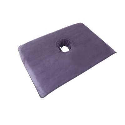 FytStycale Salon Massage Table Towel Face Hole Towel Bed Head Curtain Pad Massage Towel, Gray