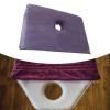 FytStycale Salon Massage Table Towel Face Hole Towel Bed Head Curtain Pad Massage Towel, Gray view 4