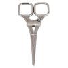 Beauty Scissor Stainless Steel Multifunctional Rounded Head Portable Grooming Scissor Eyebrow Nose Hair (Silver) view 1