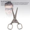 Beauty Scissor Stainless Steel Multifunctional Rounded Head Portable Grooming Scissor Eyebrow Nose Hair (Silver) view 2