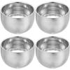 Baluue 4pcs Convenient Shaving Bowl Professional Shave Mug for Men Double Design Portable for and Storage view 1