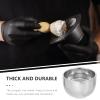 Baluue 4pcs Convenient Shaving Bowl Professional Shave Mug for Men Double Design Portable for and Storage view 4