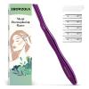 EROWZOLA Eyebrow Razor for Women and Men, Face Razors for Women, Dermaplane Razor with Protective Silicone Cover, Reusable Metal Handle with 6 Refill Blades, Skin Care Tool - Purple view 1