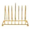 Acrylic Makeup Palette Hexagonal Color Mixing Trays Golden Stand Nail Art Concealer Pigment Blending Set Studio view 1