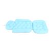Bath Pillow Anti Slip Fast Drying Neck Support Cushion Suction Cup Blue view 4