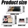 3Pcs Transparent Cosmetic Bags, Mini PVC Makeup Bag with Snap Closure, Different Size Makeup Cases Organizers Pouch, Portable Waterproof Clear Pouch for Lipstick, Facial Cleanser, Shampoo (S&M&L) view 2