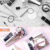 3Pcs Transparent Cosmetic Bags, Mini PVC Makeup Bag with Snap Closure, Different Size Makeup Cases Organizers Pouch, Portable Waterproof Clear Pouch for Lipstick, Facial Cleanser, Shampoo (S&M&L) view 3